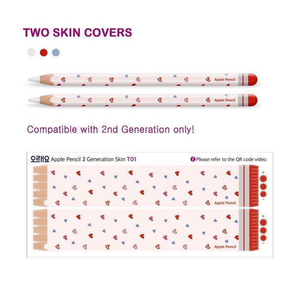 Apple Pencil Skin [2 Pack] Ultra Thin 3M Premium Vinyl Cover - 2nd Generation - Picture 3 of 9